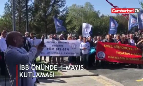 İmamoğlu, İBB çalışanlarının 1 Mayıs'ını kutladı (30.04.2019)(Video Haber)