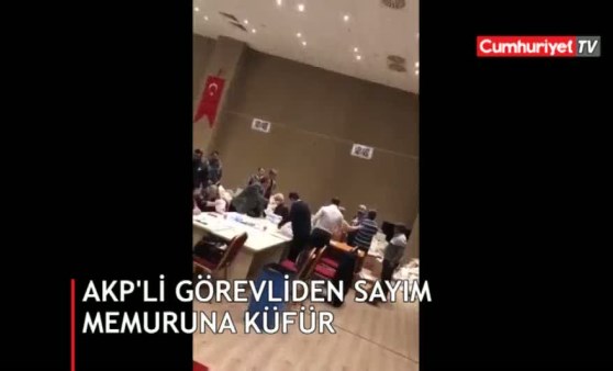 Kağıthane'de AKP'li görevliden kıdemli YSK memuruna küfür