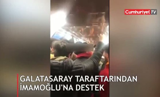 Galatasaraylılardan Ekrem İmamoğlu için çok konuşulacak mazbata tezahüratı