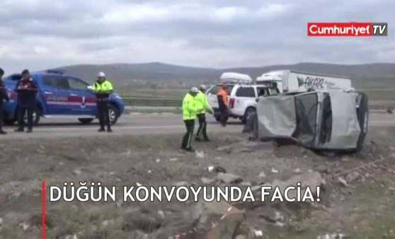 Düğün konvoyunda facia! Ölü ve yaralılar var