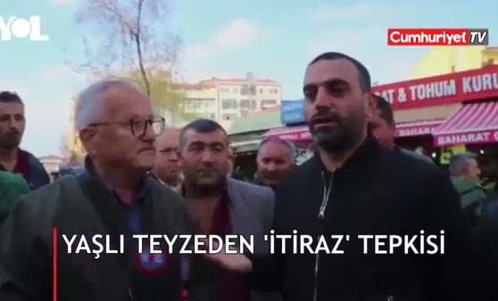 Sosyal medya yaşlı teyzenin 'itirazı'nı konuşuyor