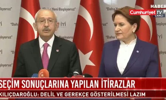 Kılıçdaroğlu ve Akşener'den AKP'nin itirazlarına tepki