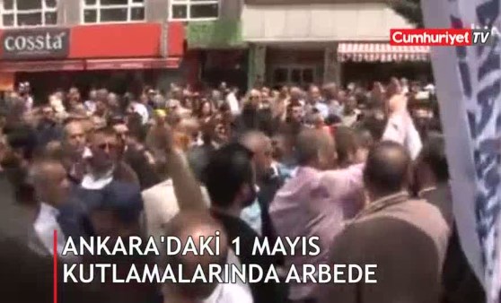 Ankara'daki 1 Mayıs kutlamalarında arbede (01.05.2019)(Video Haber)