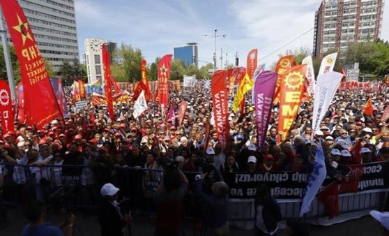 Ankara'daki 1 Mayıs kutlamalarından görüntüler