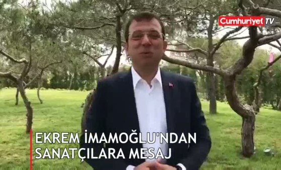 Ekrem İmamoğlu'ndan sanatçılara çağrı: Paylaşmaya devam edin (11.05.2019)(Video Haber)