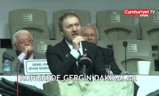 Beşiktaş kongresinde gergin dakikalar!