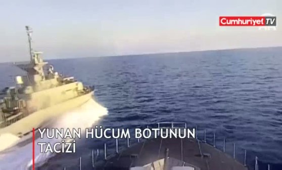 Yunan hücum botunun tacizi