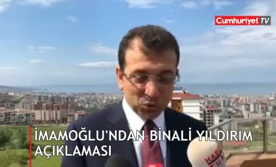 İmamoğlu'ndan Binali Yıldırım açıklaması (19.05.2019)