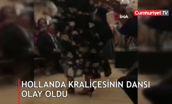 Hollanda kraliçesinin dans videosuna sansür