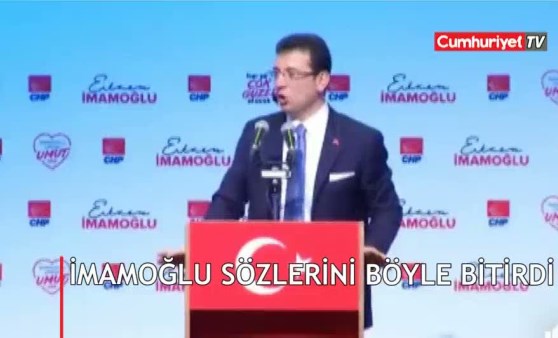 İmamoğlu'ndan toplantıya damga vuran kapanış konuşması