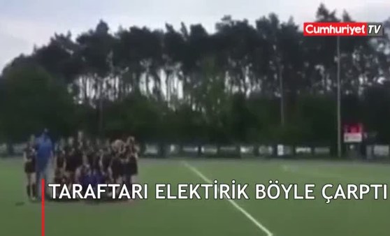 Galibiyet kutlamasında taraftarı elektrik çarptı