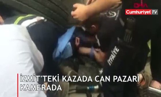 İzmit'teki feci kazadan ilk görüntüler