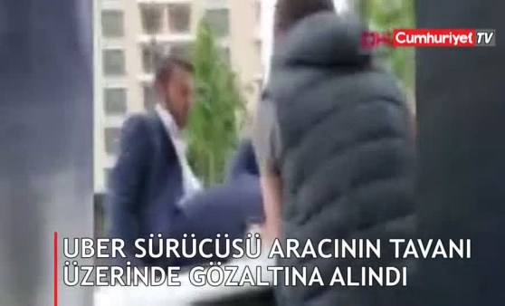 Esenyurt'ta Uber sürücüsünün akıl almaz görüntüleri!