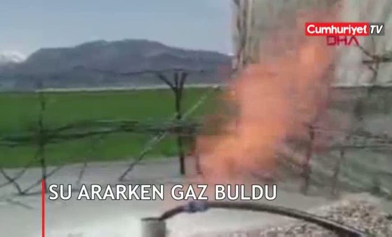 75 metre derinlikten böyle fışkırdı!