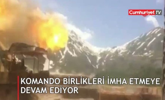 Komando birlikleri imha etmeye devam ediyor