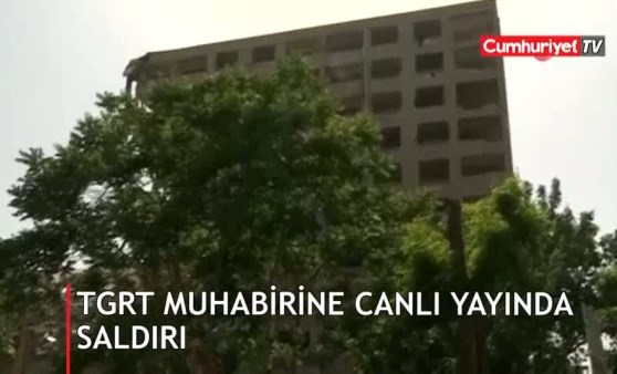 TGRT muhabirine canlı yayında saldırı!