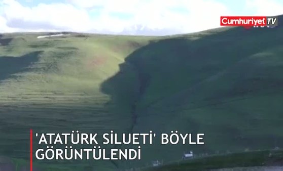 ‘Atatürk Silueti’ görülmeye başlandı