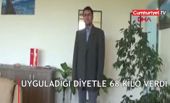 Uyguladığı diyetle 68 kilo verdi!