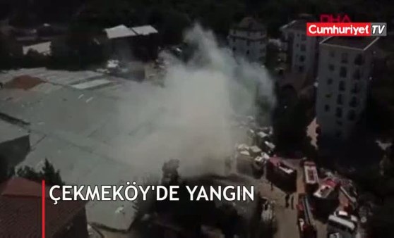 Çekmeköy'de mobilya atölyesinde yangın