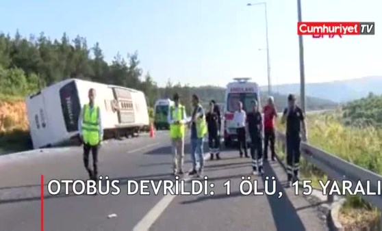 TEM'de kaza: 1 ölü 15 yaralı (31.05.2019)(Video Haber)