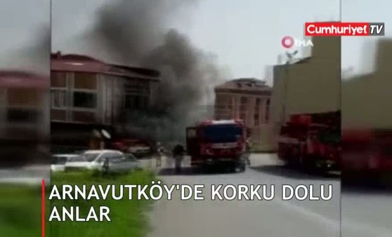 Arnavutköy'de korku dolu anlar!