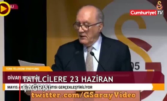 Galatasaray Divanı'nda 'Her şey çok güzel olacak' sloganları