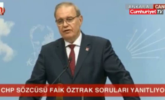 CHP Sözcüsü Faik Öztrak'tan İmamoğlu için bağış uyarısı (09.05.2019)(Video Haber)