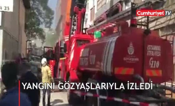 Acı olayı gözyaşları içinde izledi!