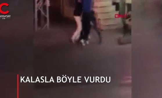 Esenyurt'ta kalaslı kavga anı kamerada