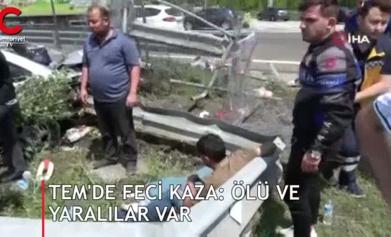 TEM’de feci kaza: Ölü ve yaralılar var! (11.06.2019)(Video Haber)