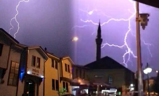 Yer: Eskişehir... Bu görüntüler gece yarısı kaydedildi