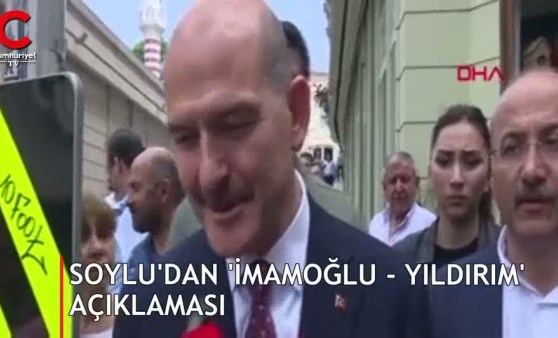 Süleyman Soylu'dan 'İmamoğlu - Yıldırım canlı yayını' açıklaması