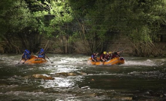 Rafting Dünya Şampiyonası’nda gece yarışları yapıldı