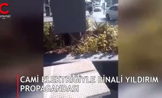 Cami elektriğiyle Binali Yıldırım propagandası! (14.06.2019)(Video Haber)