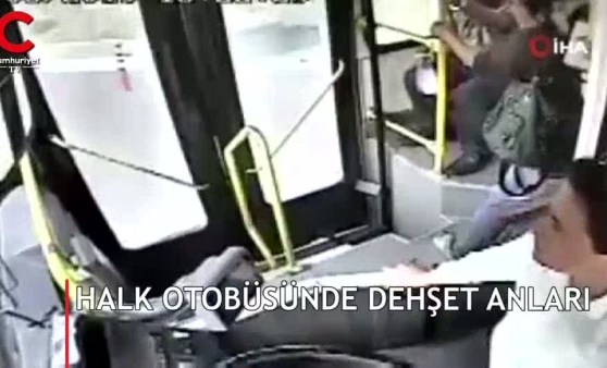 Halk otobüsünde dehşet anları! (16.06.2019)