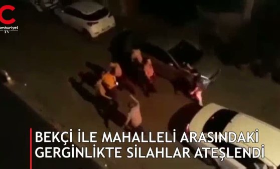 Bekçi mahalleli gerginliğinde silahlar ateşlendi