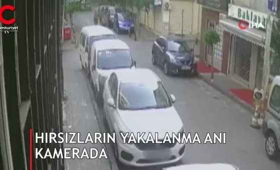 Fatih'te nefes kesen kovalamaca kamerada