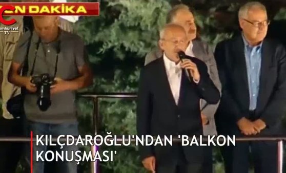 işte Kılıçdaroğlu'nun 'balkon konuşması'