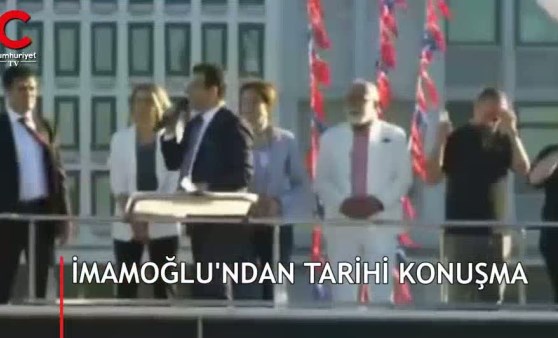 İşte İmamoğlu'nun tarihi Saraçhane konuşması