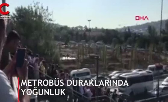 Metrobüsteki yoğunluğun nedeni belli oldu