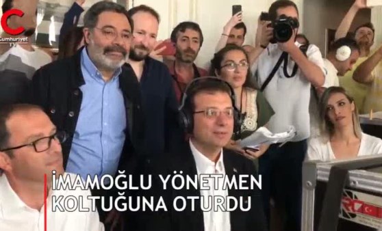 Ekrem İmamoğlu yönetmen koltuğuna oturdu