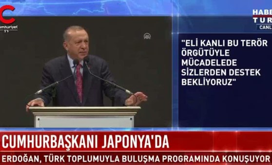 Japonya'da Erdoğan'nın oylaması: Kabul edilmiştir