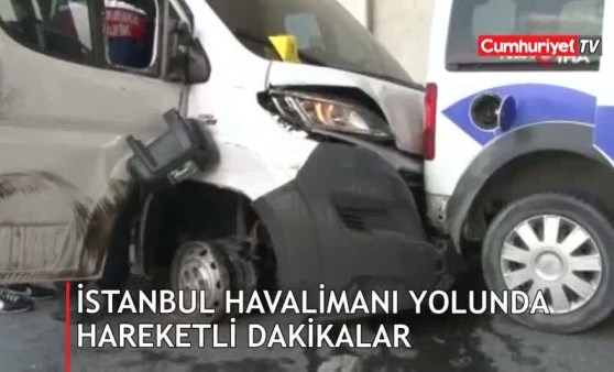 İstanbul Havalimanı yolunda hareketli dakikalar (05.06.2019)(Video Haber)