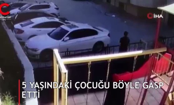 5 yaşındaki küçük kız çocuğunu böyle gasp etti