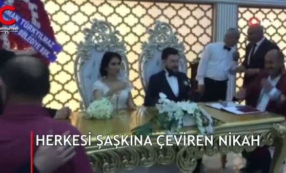 Herkesi şaşkına çeviren nikah