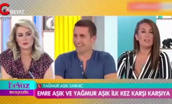 Emre Aşık ile Yağmur Sarnıç canlı yayında birbirine girdi (09.07.2019)(Video Haber)