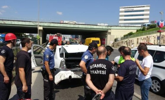 Pendik'te zincirleme trafik kazası