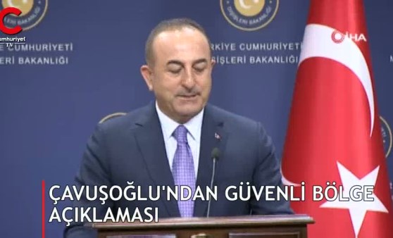 Çavuşoğlu'ndan güvenli bölge açıklaması