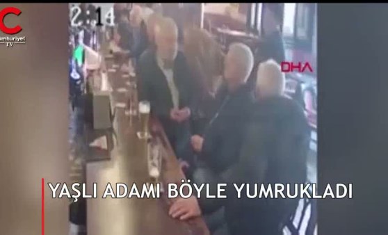 Ünlü dövüşçü, verdiği içkiyi reddeden yaşlı adamı yumrukladı!