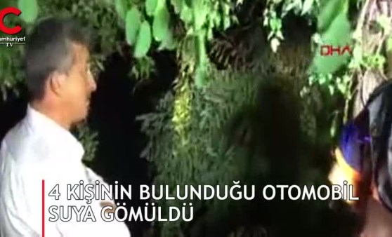 Baraja uçan otomobildeki kayıp 4 kişinin cesedi bulundu